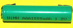 単四型端子付きニッケル水素電池
