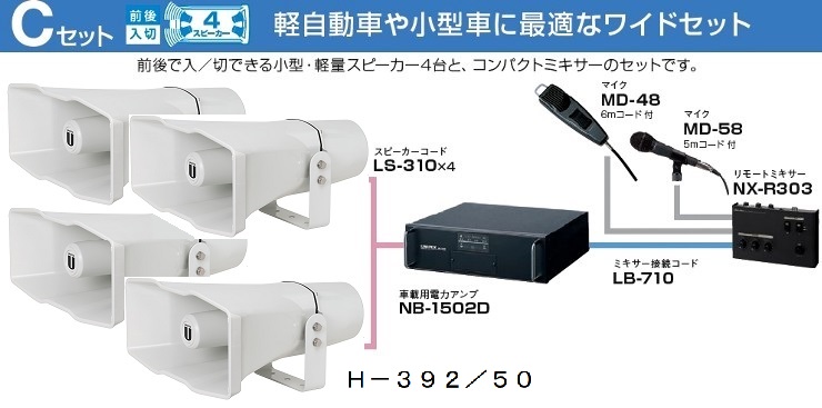 選挙用 街宣車 拡声器の特価販売 統一地方選挙に 秋葉原の拡声器専門店九州電気